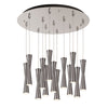 Robson 24-in Brushed Nickel 13-Light Multi Pendant