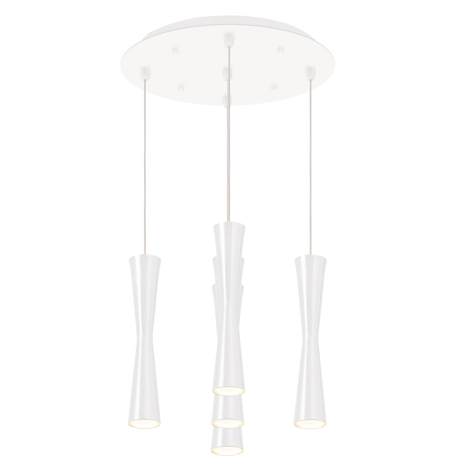 Robson 14-in White 5-Light Multi Pendant