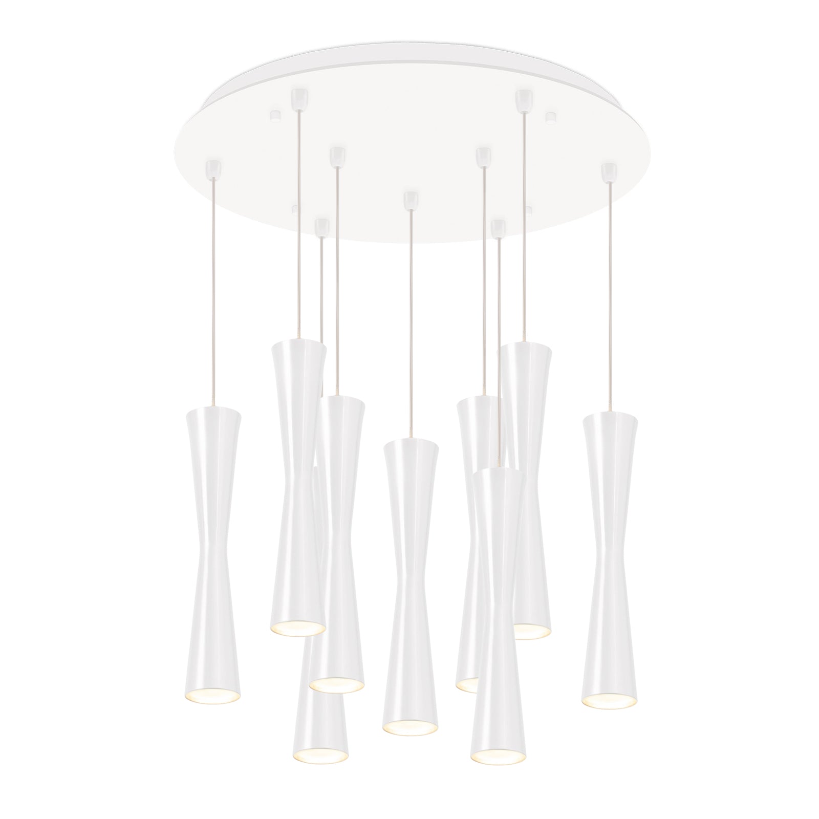 Robson 18-in White 9-Light Multi Pendant