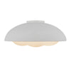 Robyn 16-in Antique White/Opal Glass Socket Flush Mount