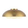 Robyn 16-in Brushed Gold/Opal Glass Socket Flush Mount