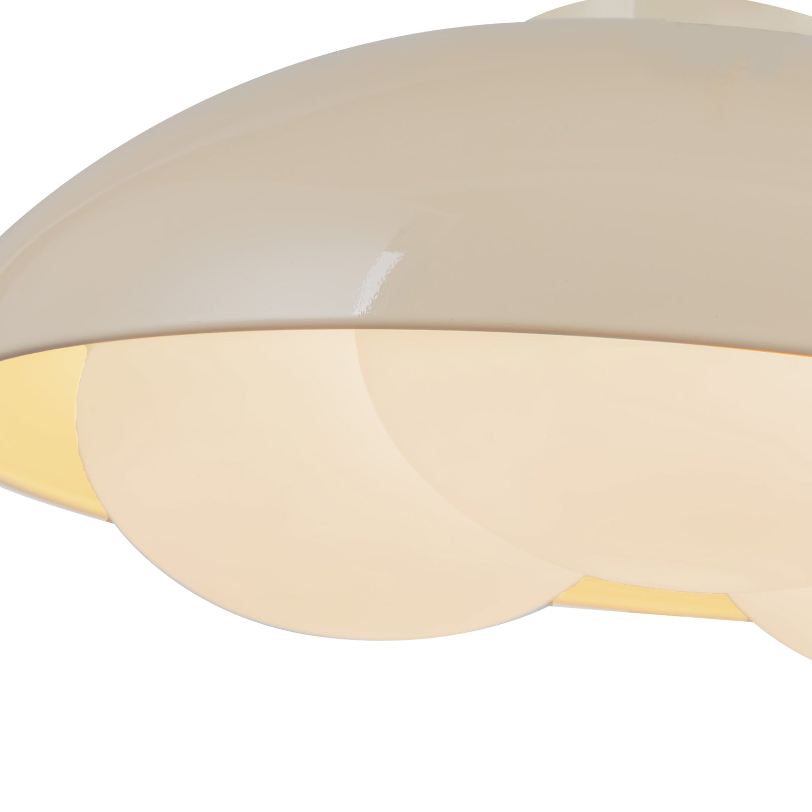 Robyn 16-in Pearl White/Opal Glass Socket Flush Mount