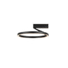 Roda 15-in Black LED Semi-Flush Mount