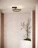 Roda 15-in Black LED Semi-Flush Mount