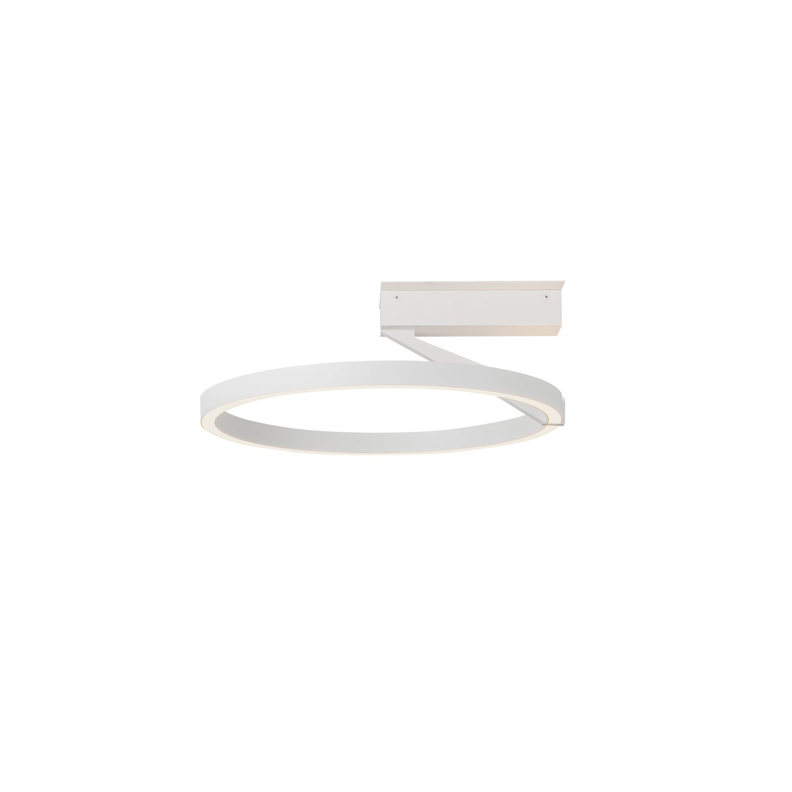 Roda 15-in White LED Semi-Flush Mount