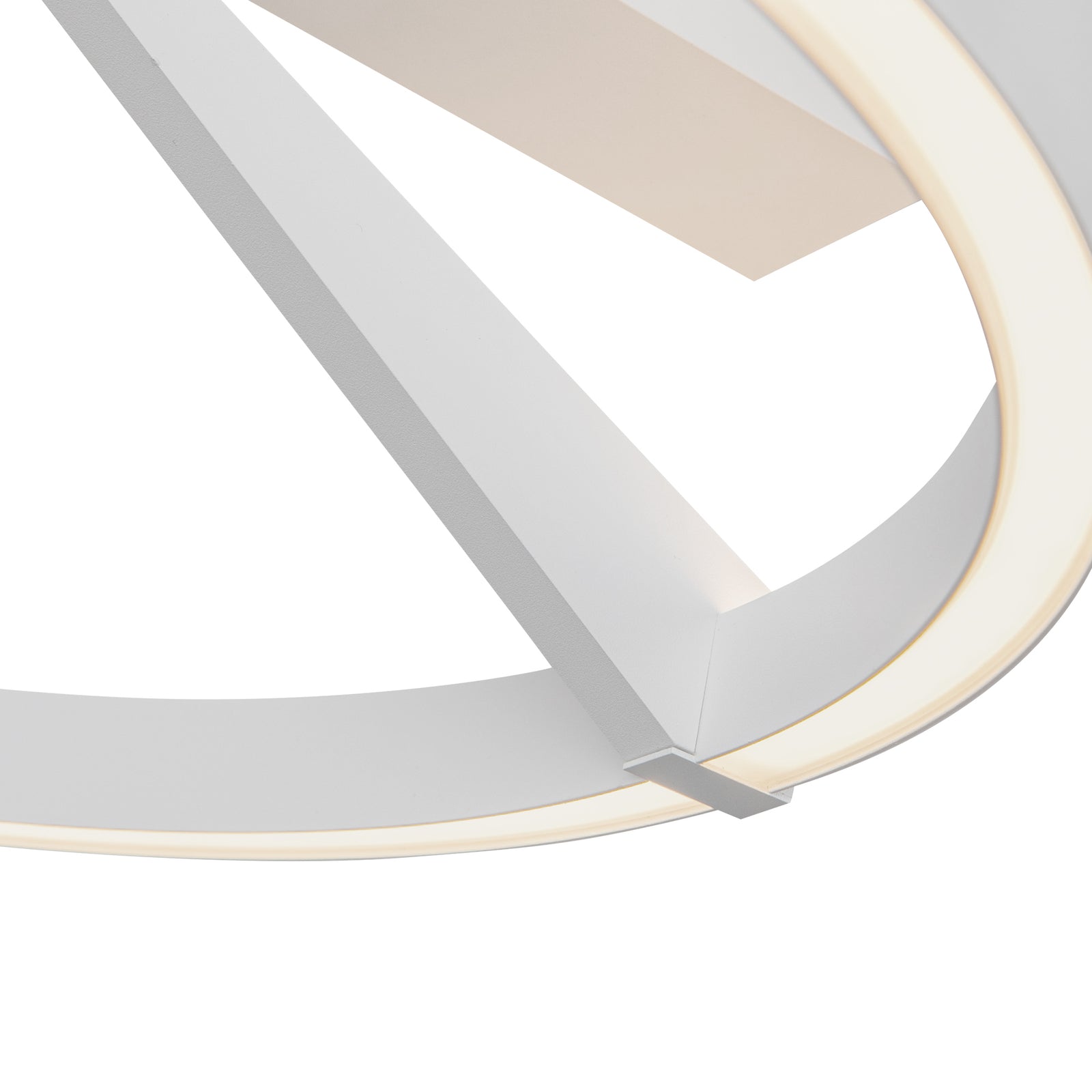 Roda 15-in White LED Semi-Flush Mount
