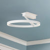 Roda 15-in White LED Semi-Flush Mount