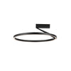 Roda 23-in Black LED Semi-Flush Mount
