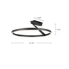 Roda 23-in White LED Semi-Flush Mount