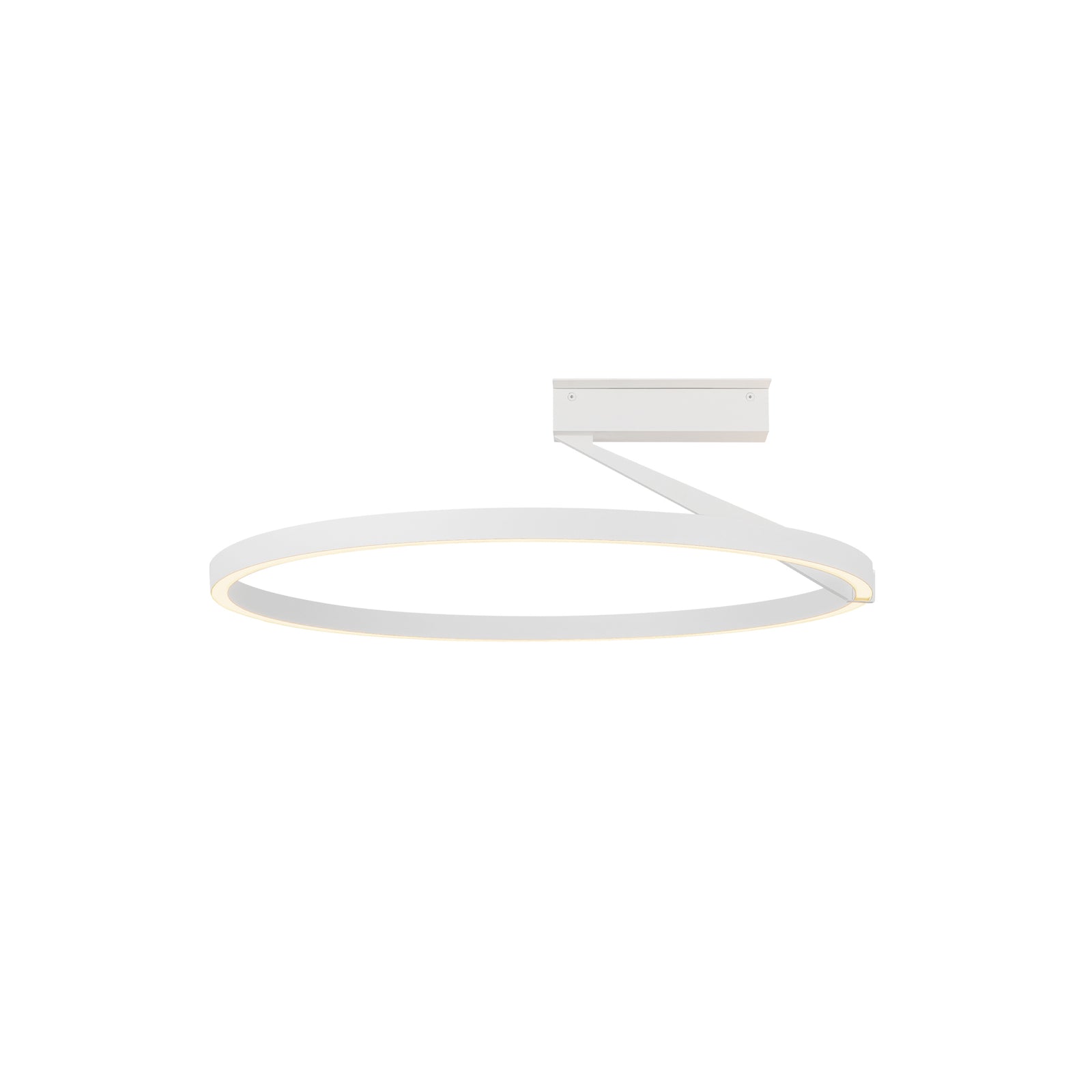 Roda 23-in White LED Semi-Flush Mount