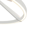 Roda 23-in White LED Semi-Flush Mount