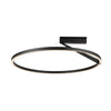 Roda 31-in Black LED Semi-Flush Mount