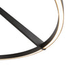 Roda 31-in Black LED Semi-Flush Mount
