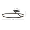 Roda 31-in White LED Semi-Flush Mount