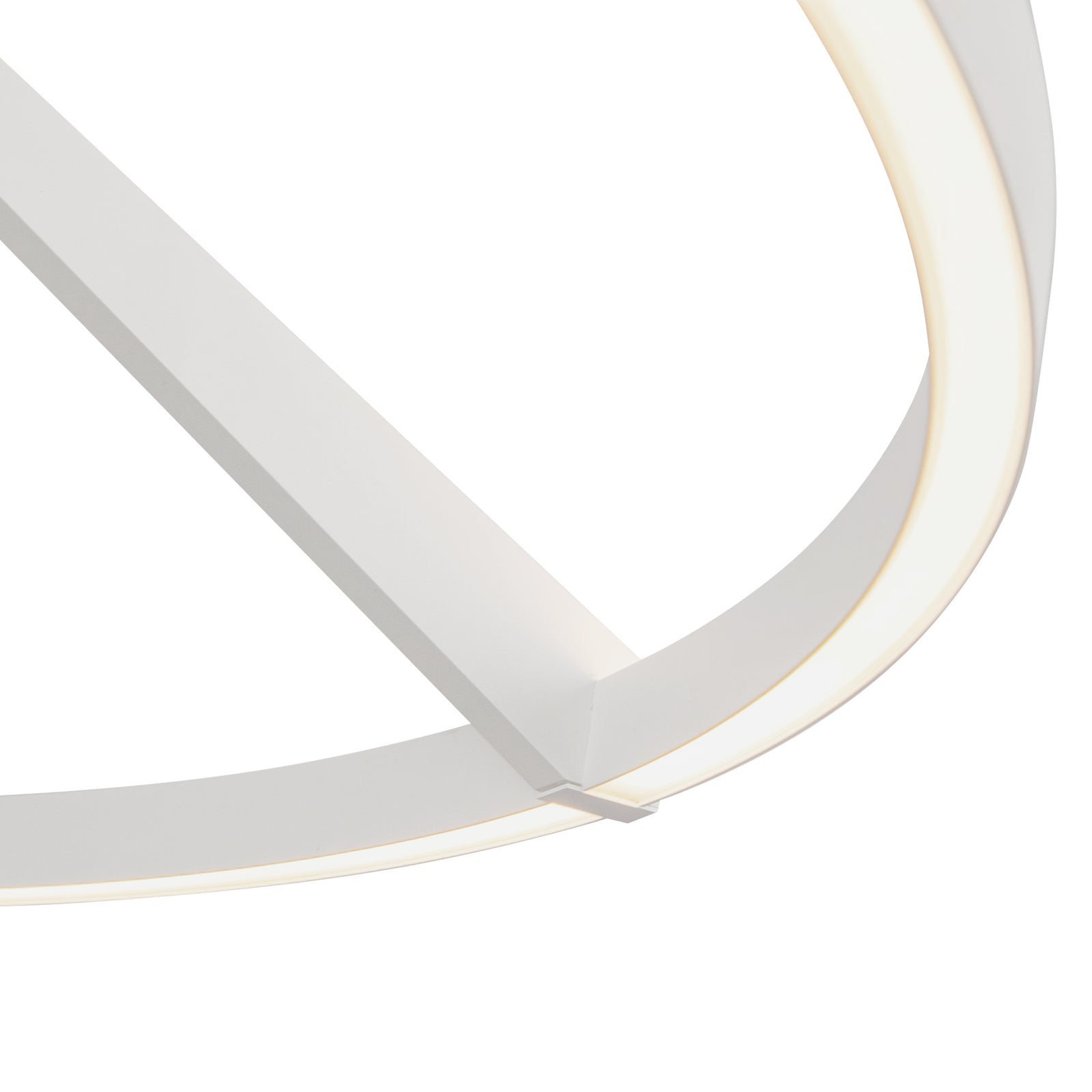 Roda 31-in White LED Semi-Flush Mount