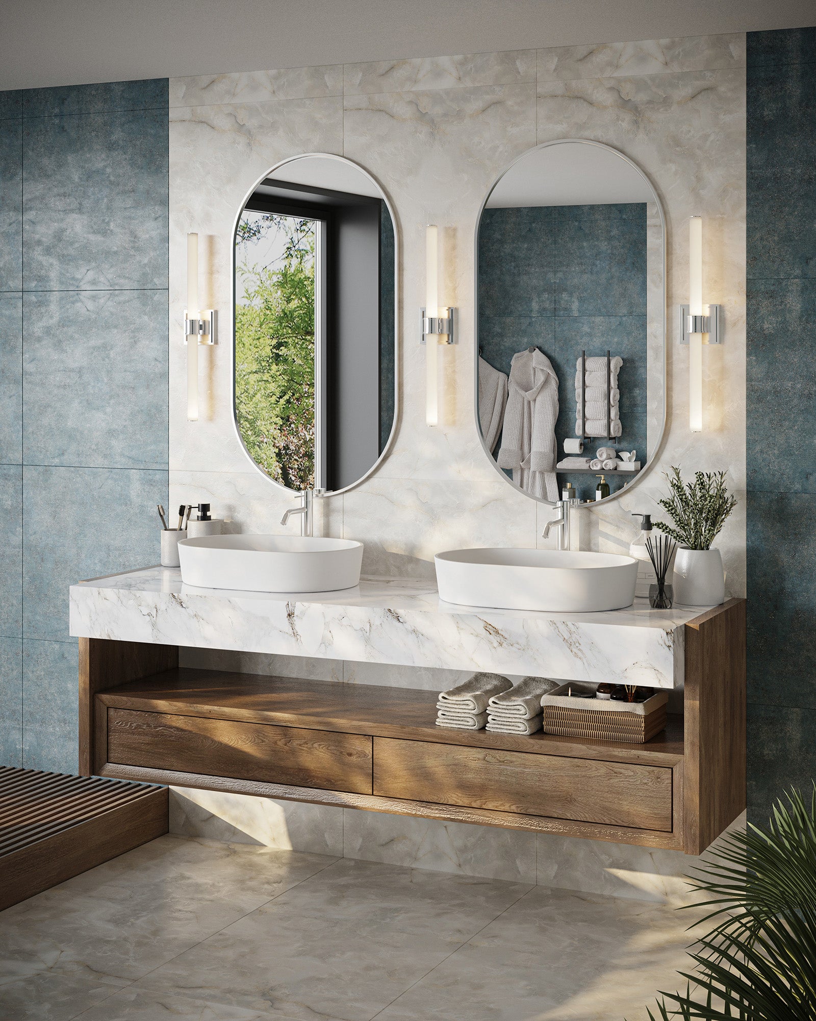 Rona 24-in Chrome LED Vanity