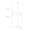 Rona 24-in Brushed Nickel LED Vanity