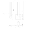 Rona 14-in Brushed Gold LED Wall Sconce