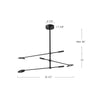 Rotaire 32-in Black LED Chandeliers