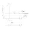 Rotaire 32-in Black LED Chandeliers