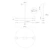 Rotaire 36-in Black LED Chandeliers