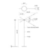 Rotaire Black LED Floor Lamp