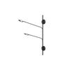 Rotaire 29-in Black LED Wall Sconce