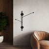 Rotaire 29-in Black LED Wall Sconce