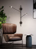 Rotaire 29-in Black LED Wall Sconce