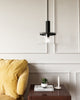 Royale 10-in Clear Glass/Matte Black 1 Light Pendant