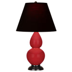 Ruby Red Double Gourd Table Lamp