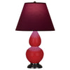 Ruby Red Double Gourd Table Lamp