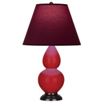 Ruby Red Double Gourd Table Lamp