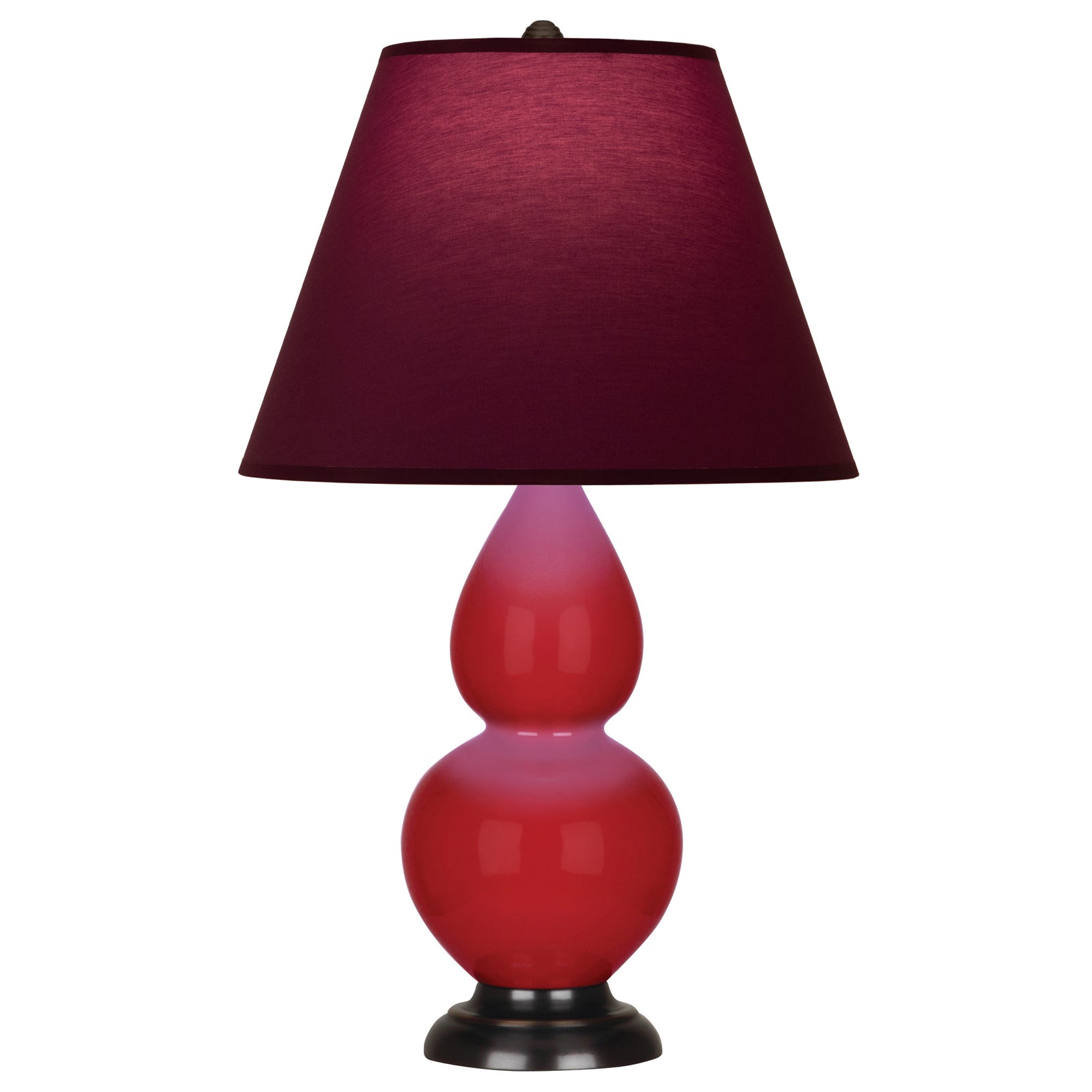 Ruby Red Double Gourd Table Lamp