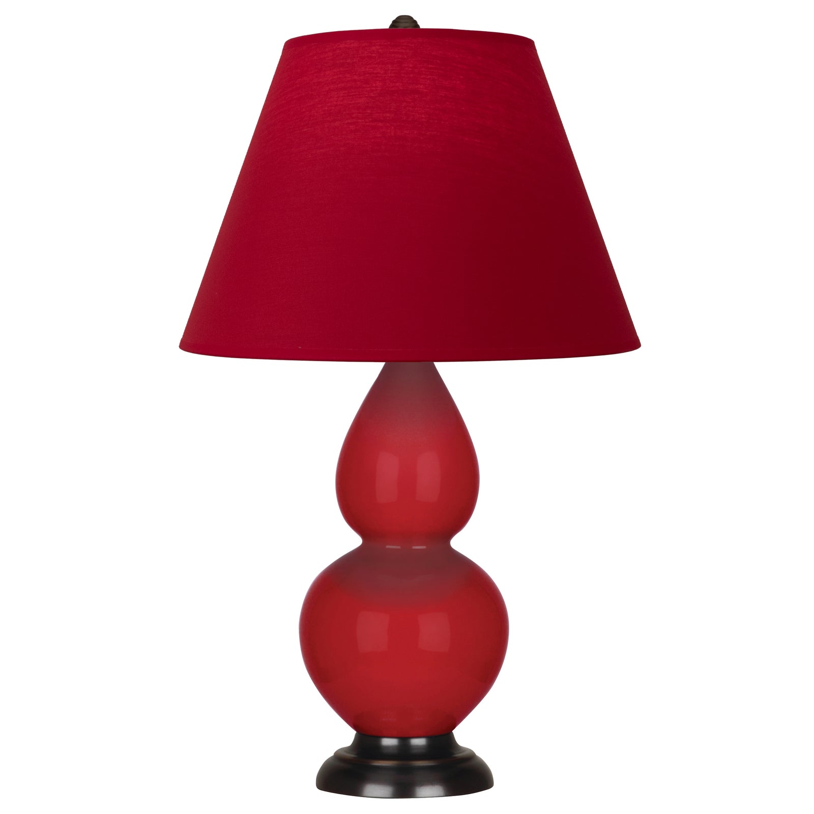 Ruby Red Double Gourd Table Lamp