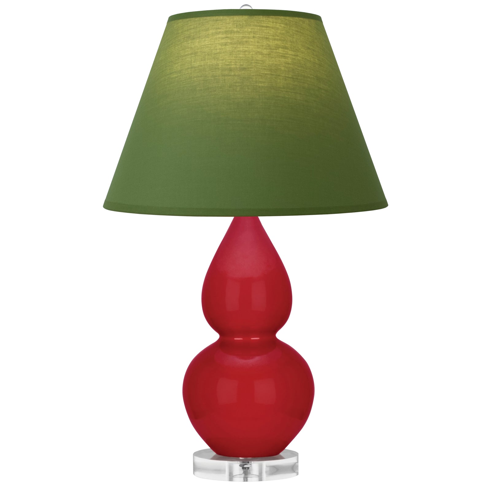 Ruby Red Double Gourd Table Lamp