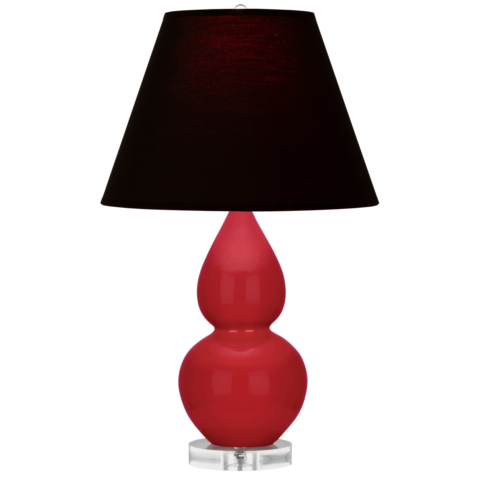 Ruby Red Double Gourd Table Lamp
