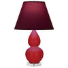 Ruby Red Double Gourd Table Lamp
