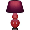 Ruby Red Double Gourd Table Lamp