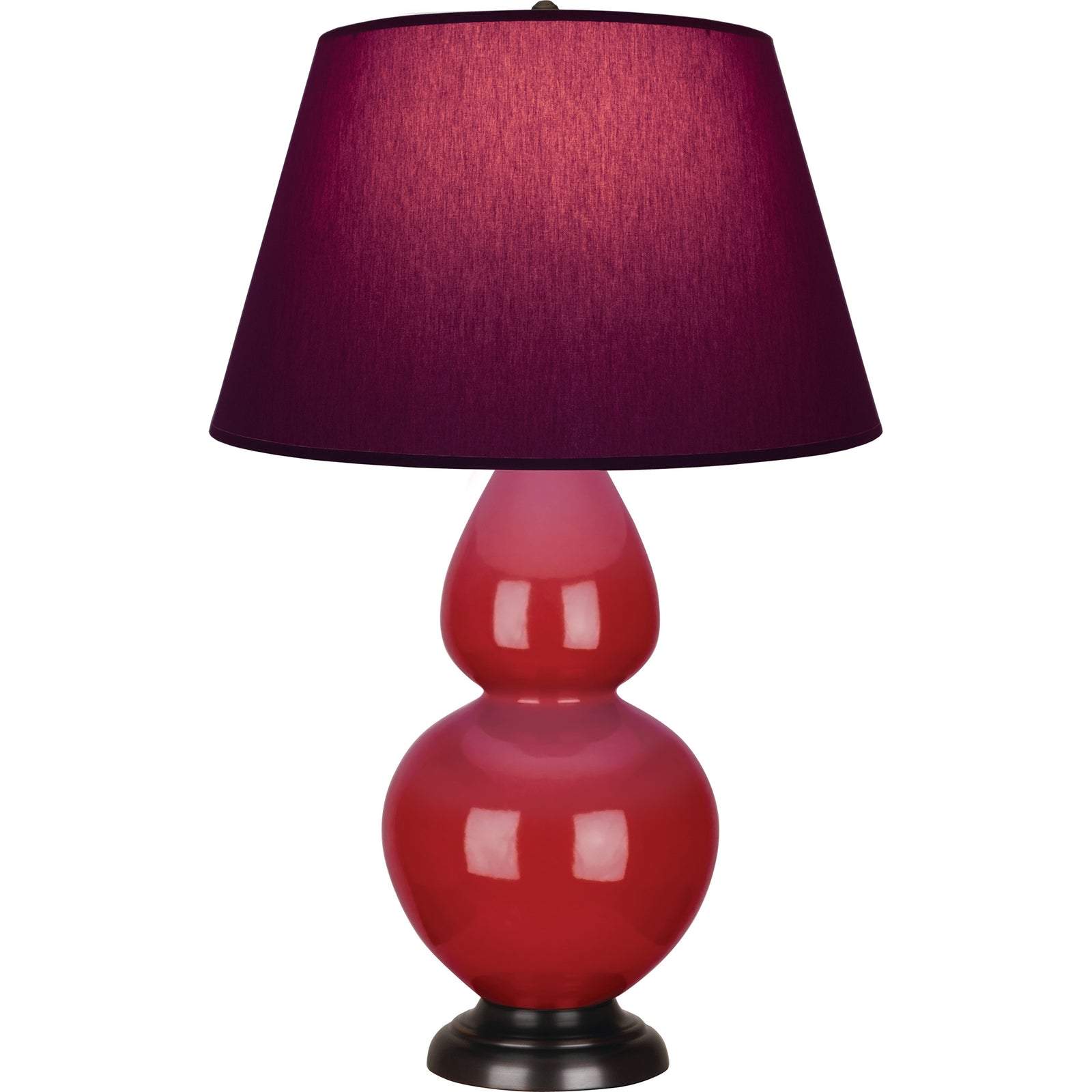 Ruby Red Double Gourd Table Lamp