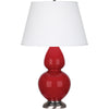 Ruby Red Double Gourd Table Lamp