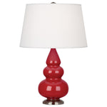 Ruby Red Small Triple Gourd Accent Lamp