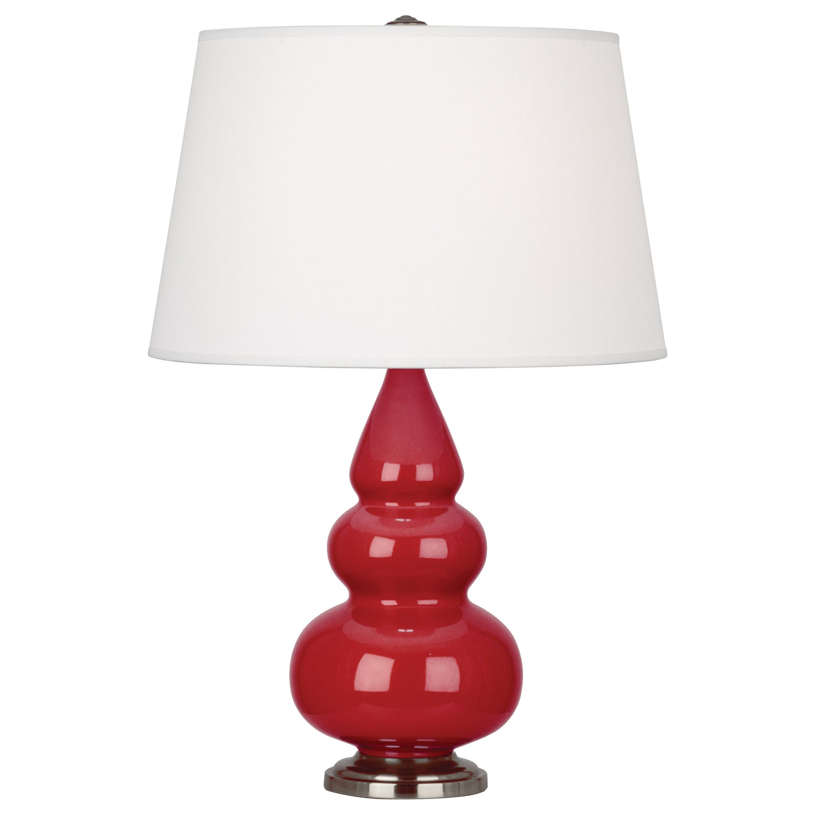 Ruby Red Small Triple Gourd Accent Lamp