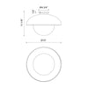 Rubio 16-in Aged Gold/Opal Matte Glass 1 Light Flush Mount