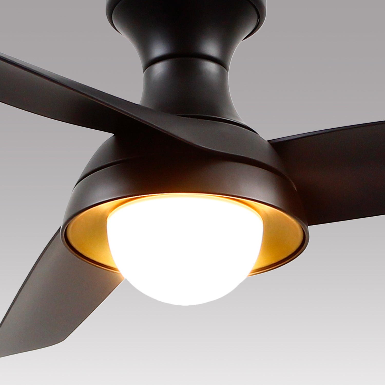 Rubio-H 54-in Matte Black LED Fans