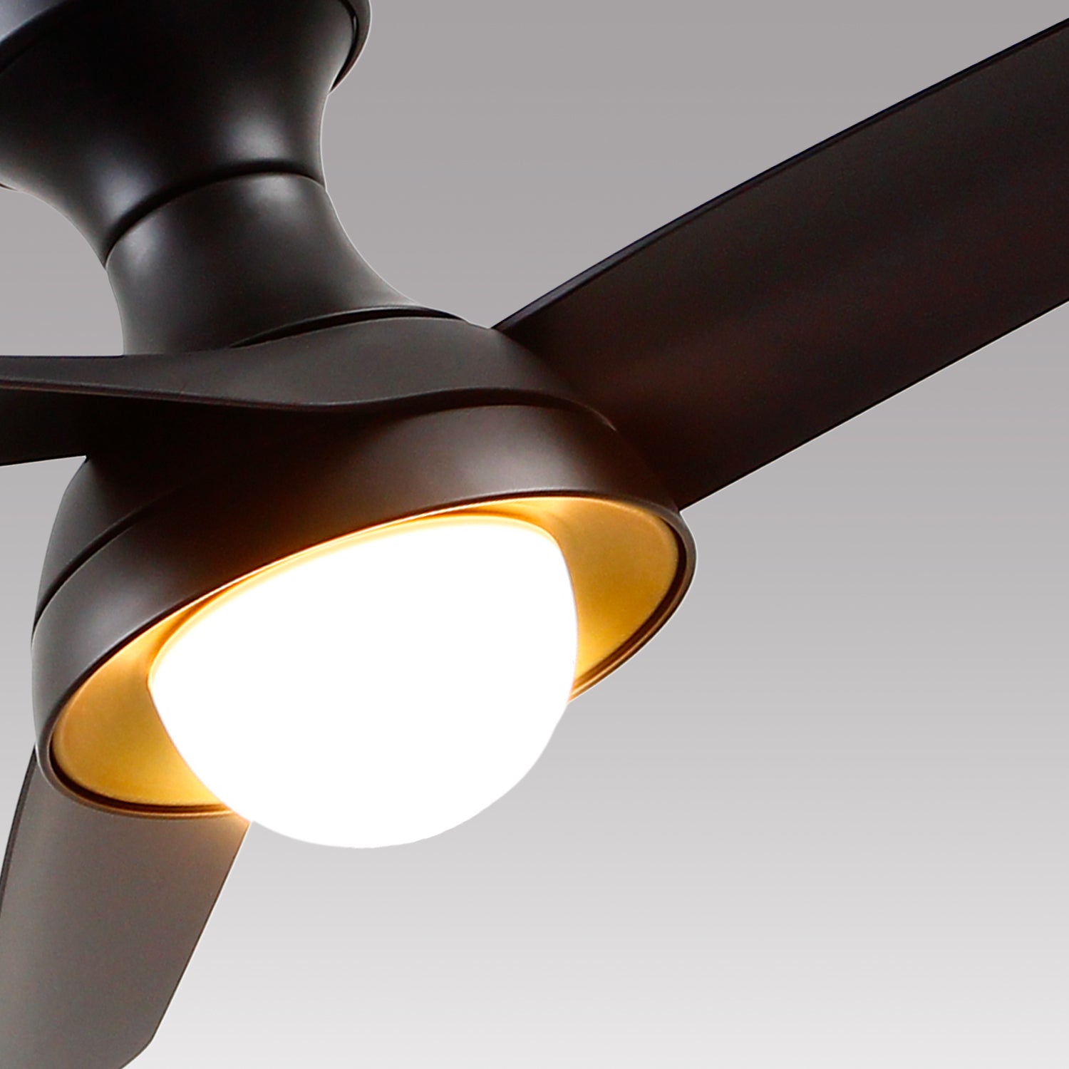 Rubio-H 54-in Matte Black LED Fans