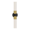 Rue 22-in Matte Black/Brushed Gold 2 Lights Vanity