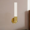 Rue 5-in Brushed Gold 1 Light Wall/Vanity