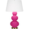 Razzle Rose Triple Gourd Table Lamp