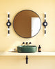 Rezz 24-in Black LED Wall Sconce
